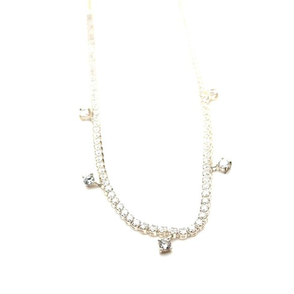 Pandora Sparkling Drop Collier Tennis Necklace - Picture 2 of 9